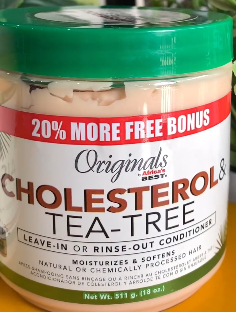 Originals cholesterol and tea-tree leave-in or rinse