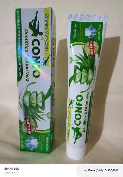 Dentifrice Aloe Vera Confo