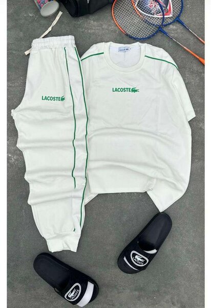 Ensemble Lacoste homme blanc sport