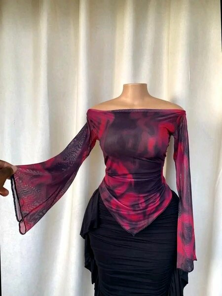 Blouse élégante à manches longues