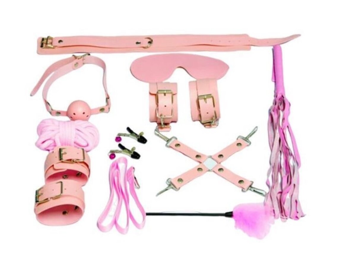 Ensemble de Bondage Rose pour Adultes