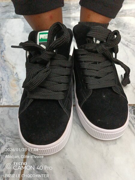 Chaussures Puma noires homme/d