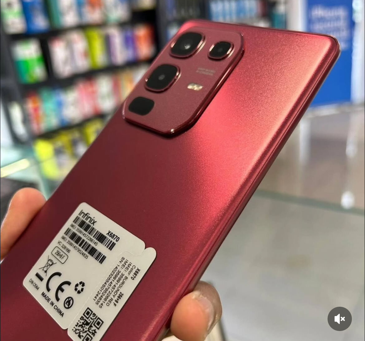 Infinix X6820 Smartphone Rouge