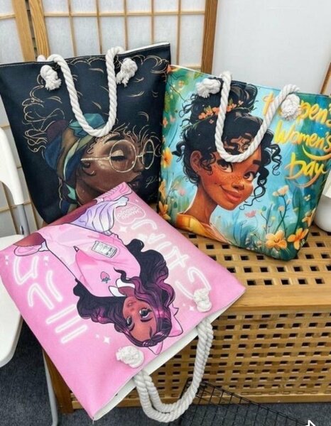 Sac Cabas Illustré Femme