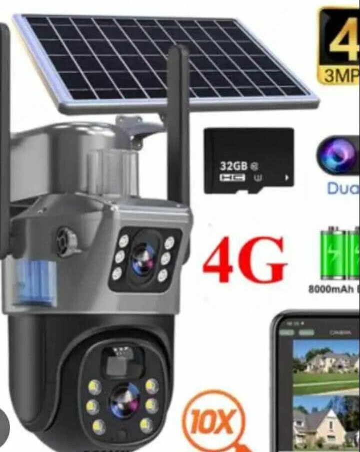 Caméra de sécurité extérieure solaire