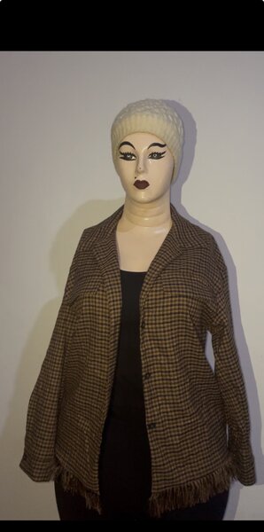 Veste à carreaux élégante