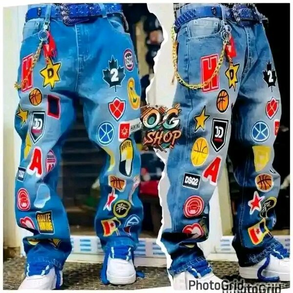 Jeans garçons personnalisés avec patchs
