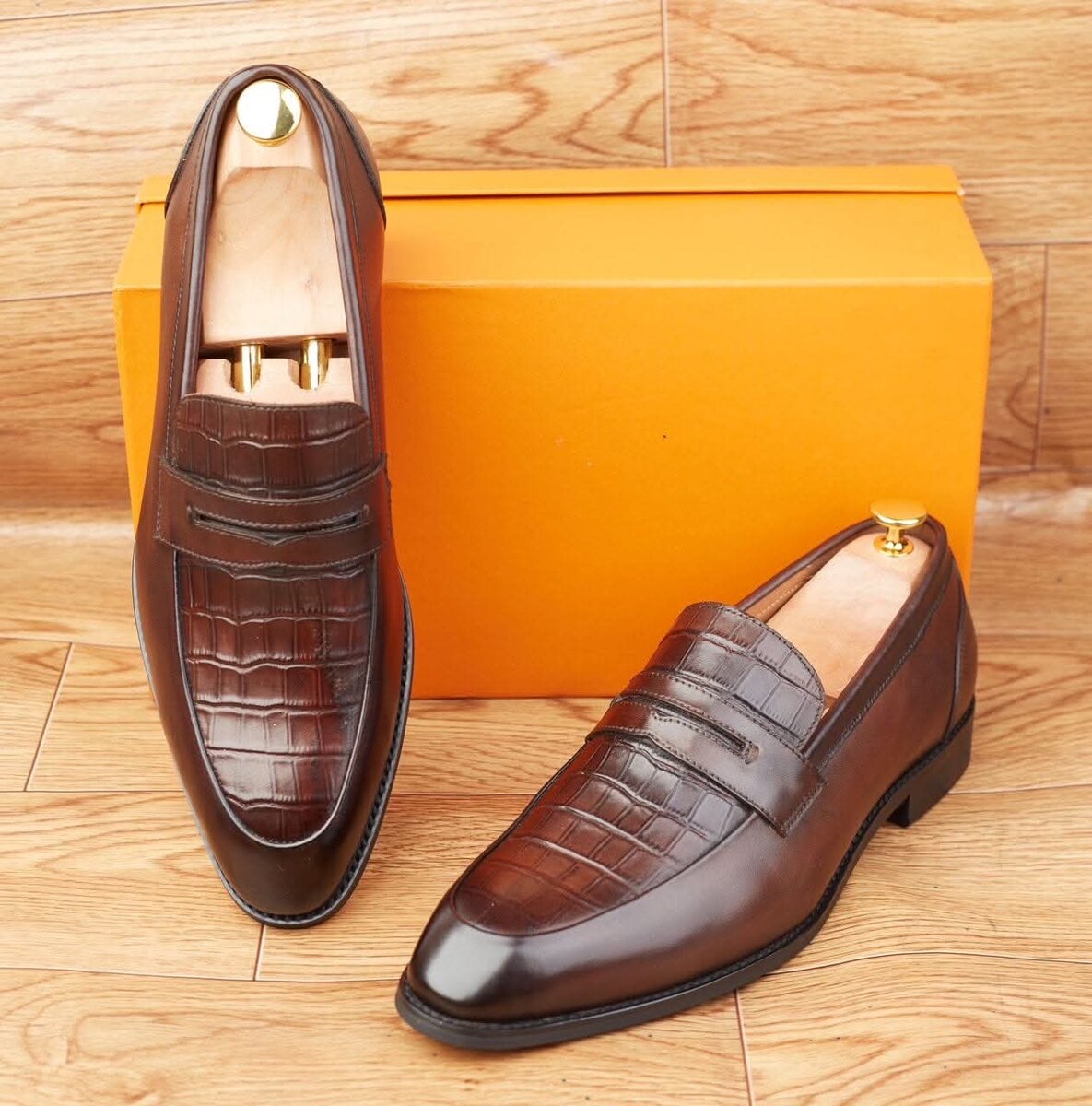 Mocassins en cuir élégants