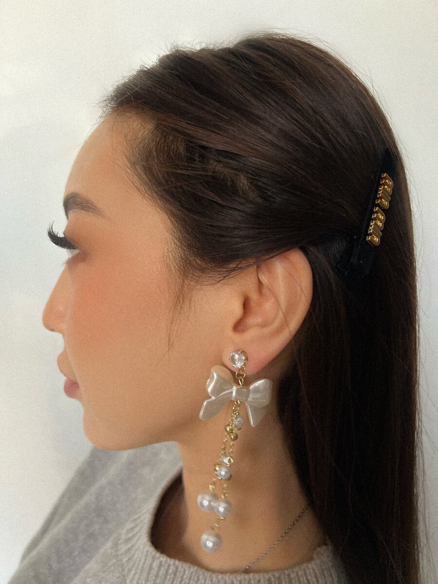 Серьги с бантиком