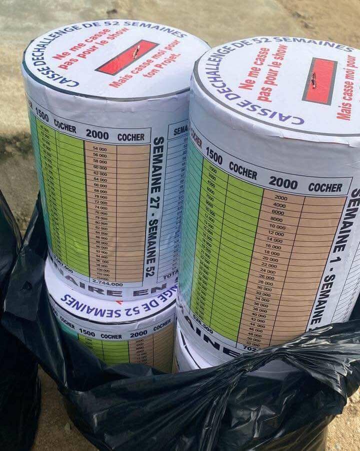 Caisse Défi 52 Semaines Économies