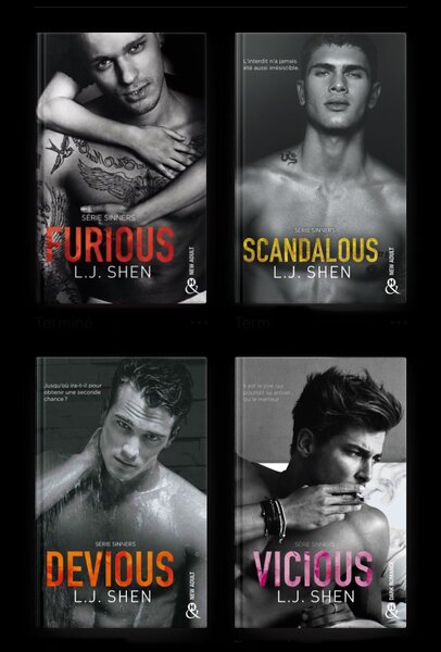 Série SINNERS tomes 1,2,3,4