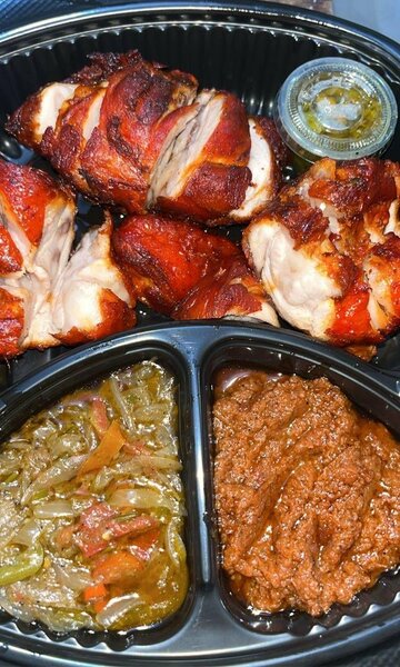 Croupion de dinde + attiéké