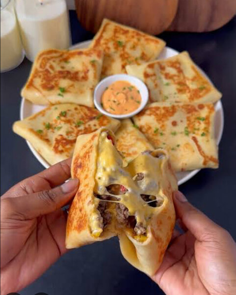 Crêpes farcies au fromage