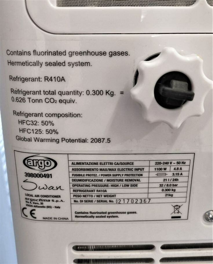 Climatiseur portable Argo Swan