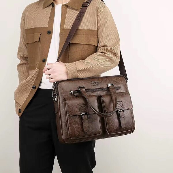 Sac à bandoulière pour homme en cuir