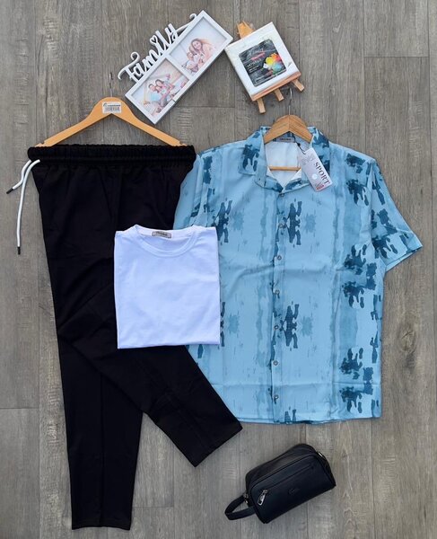 Ensemble Chemise Tropicale Homme