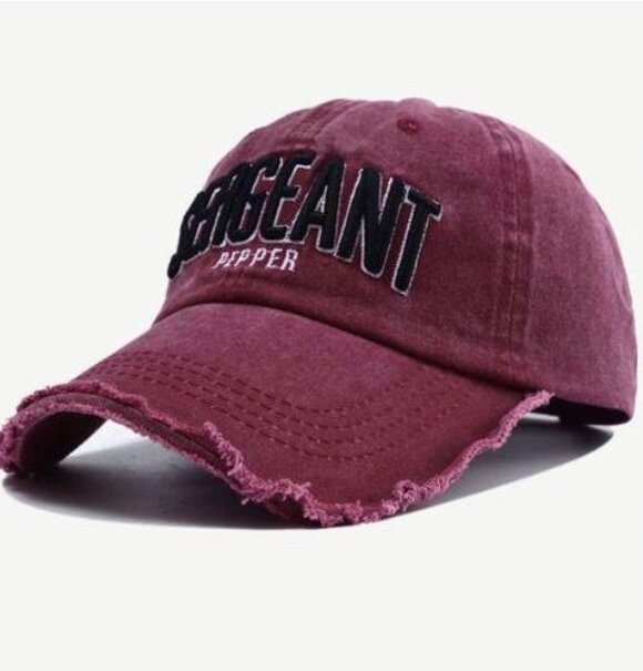 Casquette en denim usé