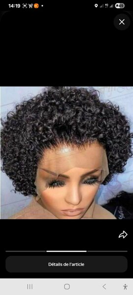 Perruque Bouclée Naturelle