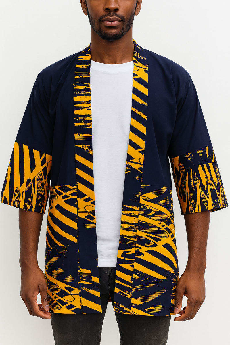 Kimono à motif ethnique moderne