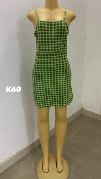 Checkered tight dress