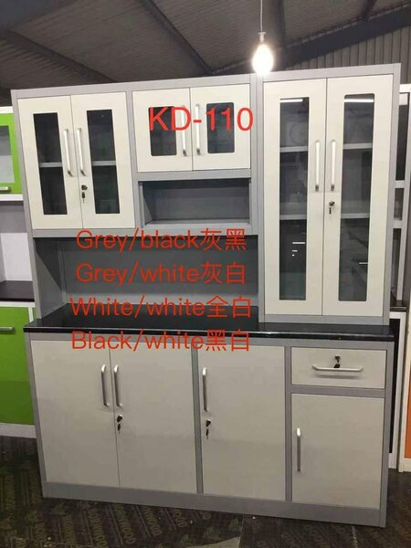 Metal kitchen unit double doors and 3 pieces