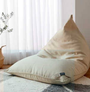 Pyramid Denim Bean Bag - FREE Foot Stool