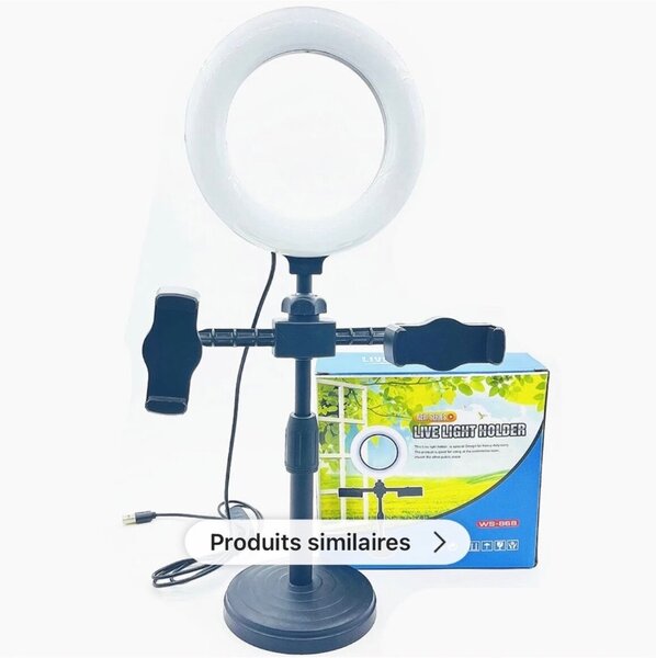 Lampe Anneau LED Trépied