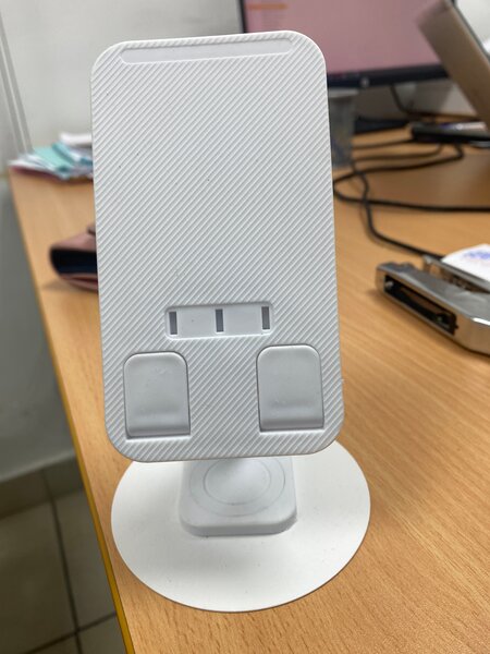 Support Téléphone Réglable Blanc