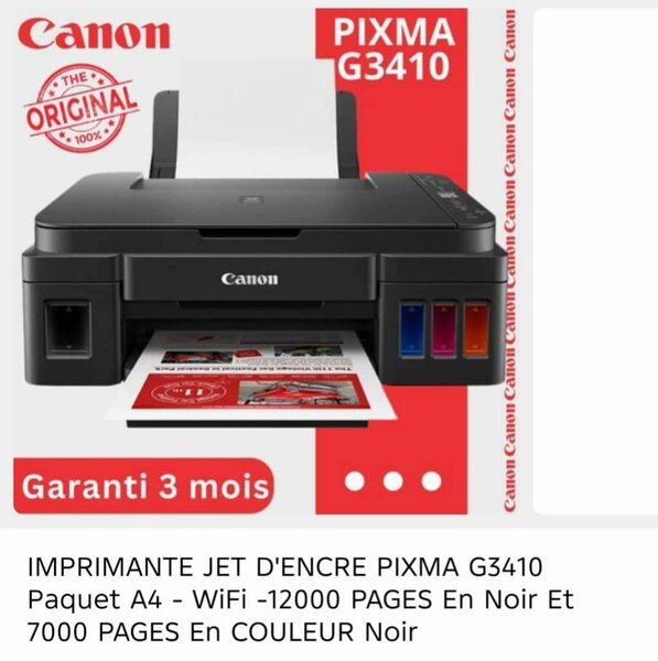 Imprimante Canon PIXMA G3410