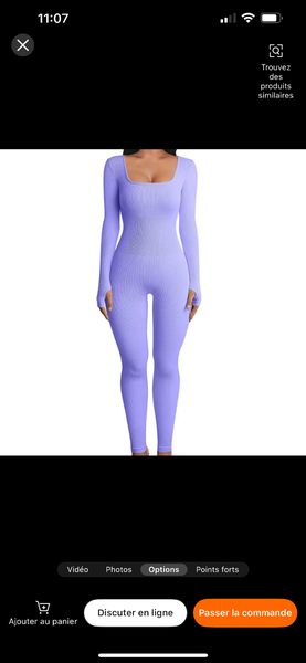 Combinaison moulante femme