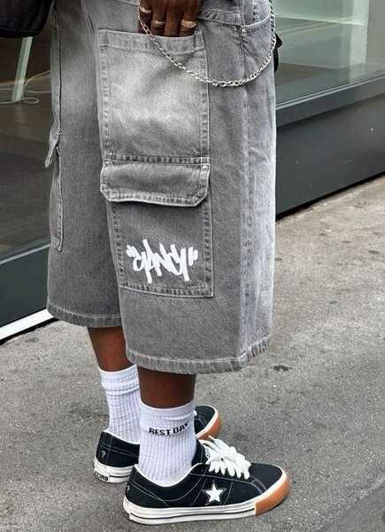 Shorts cargo urbains gris