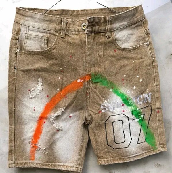 Shorts en jean custom Streetwear