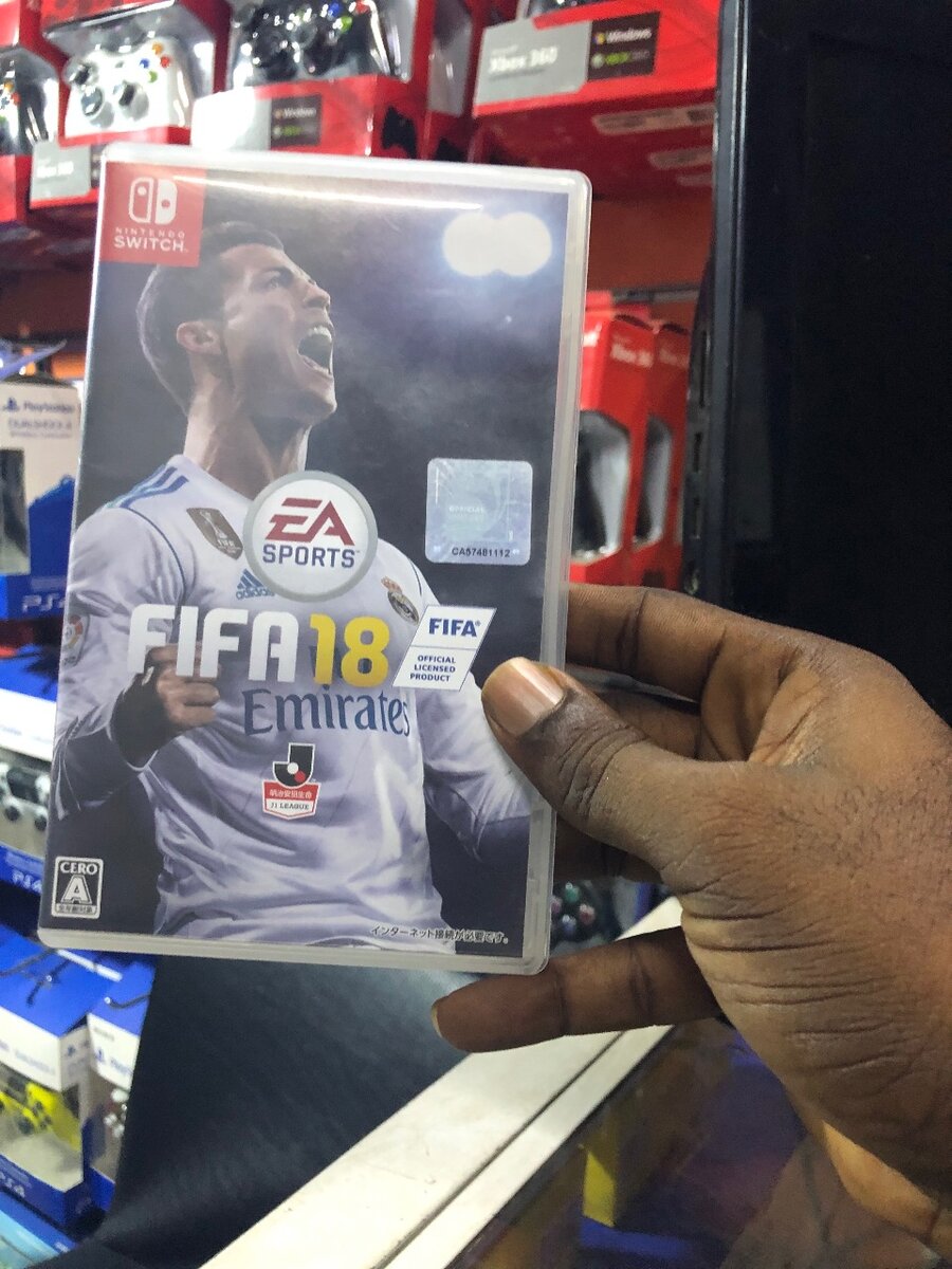 Nintendo switch fifa 18 card