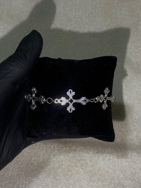 Bracelet croix gothique