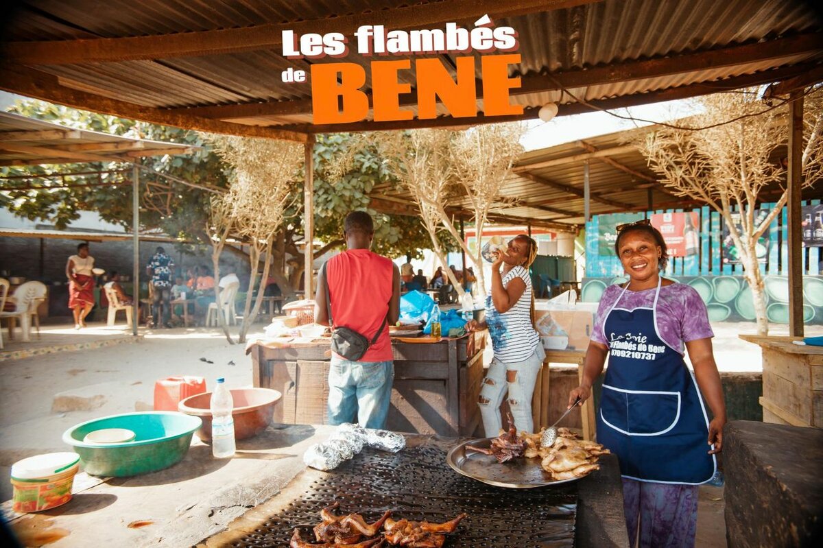 Poulet flambé