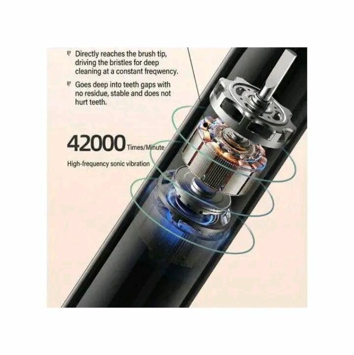 Brosse à dents électrique rechargeable avec 4 têtes de rechange