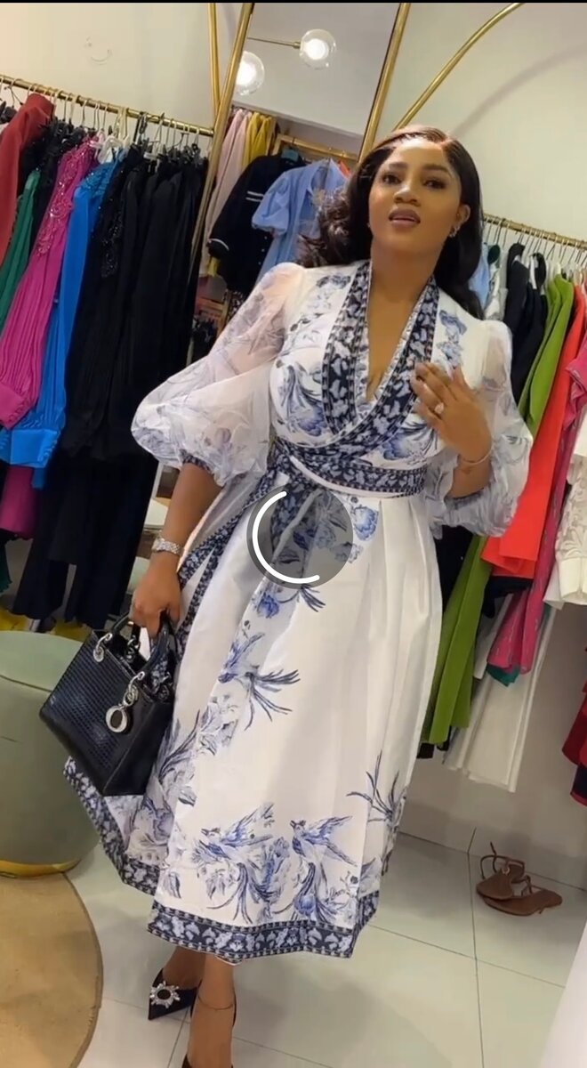 Robe longue imprimée élégante