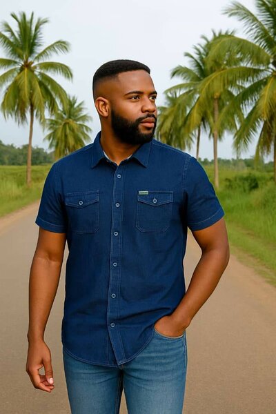 Chemise en jean tendance