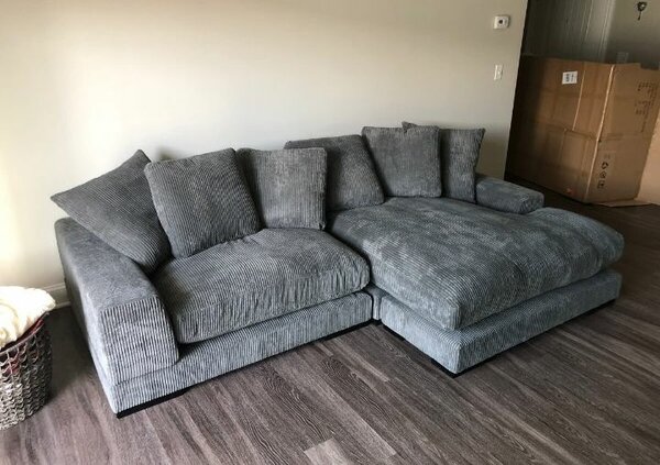 Canapé d'angle en velours