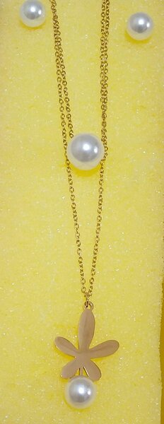 Collier Fleur et Perle