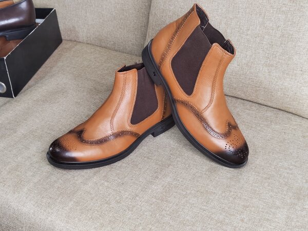 Chaussures Chelsea en cuir pour homme