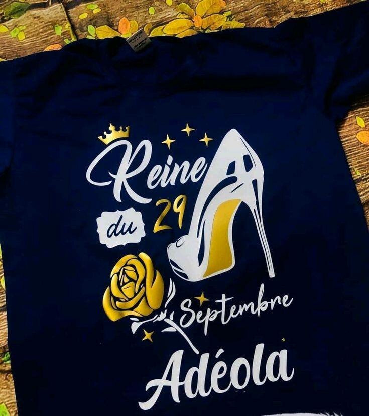 T-shirt personnalisée anniversaire