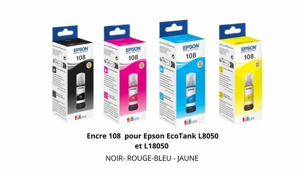 Epson 108 Encres pour EcoTank