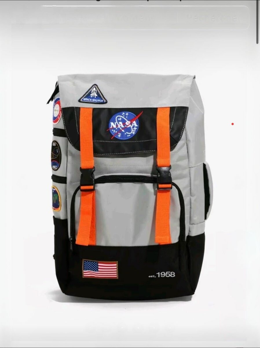 Sac à dos NASA Patch Style