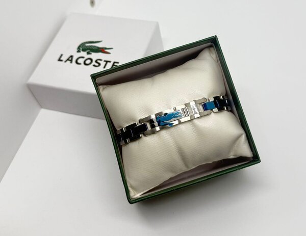 Bracelet Lacoste homme en acier inoxydable