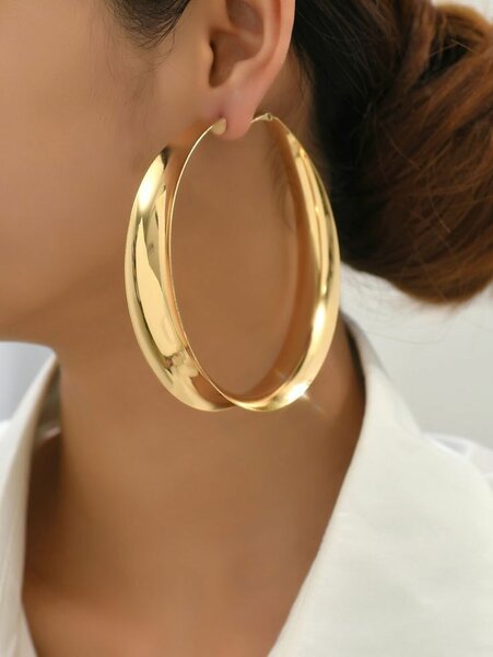 Boucles d'oreilles créoles dorées