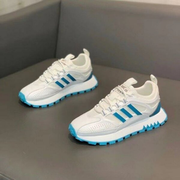 Adidas Baskets Homme - Blanc Bleu