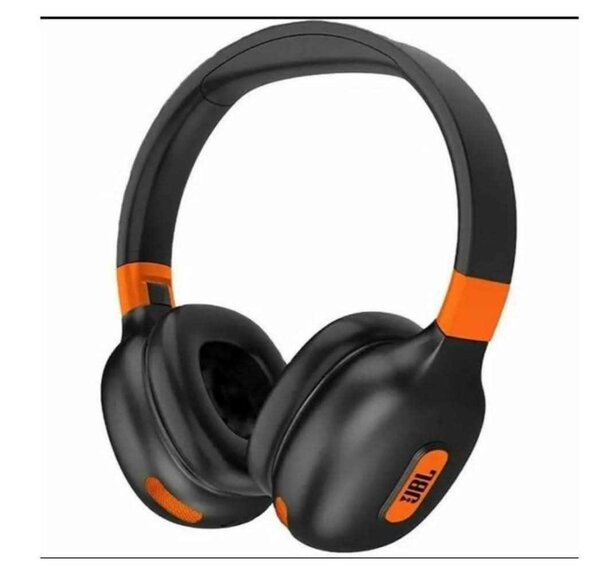Casque audio JBL sans fil noir et orange