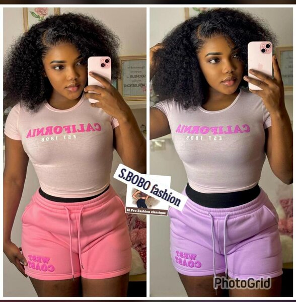 Ensemble T-shirt et Short Femme