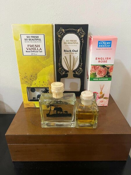 Fresh Vanilla, White Oud, Black Oud Reed Diffusers